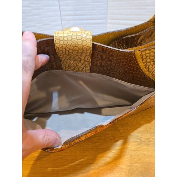 Brahmin Handbags Sophie Honey Tricolor Fairhaven, MA Handcrafted Italian Leather - Picture 5 of 16